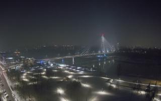 Warszawa most Świętokrzyski - 13-01-2026 21:32