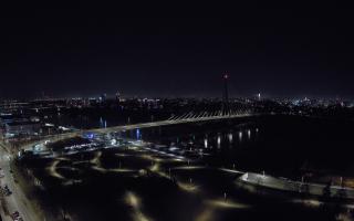 Warszawa most Świętokrzyski - 21-03-2026 22:30