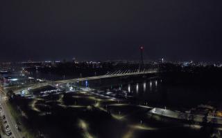 Warszawa most Świętokrzyski - 14-04-2026 22:30