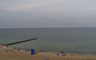 Mielno - widok na plażę zachód - 27-07-2024 08:49