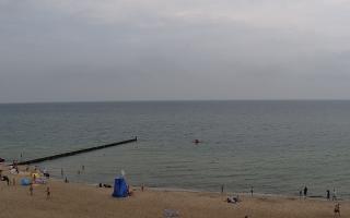 Mielno - widok na plażę zachód - 27-07-2024 08:57