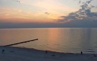 Mielno - widok na plażę zachód - 15-06-2025 19:47