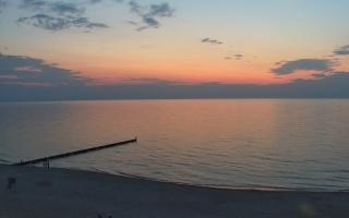 Mielno - widok na plażę zachód - 15-06-2025 20:17