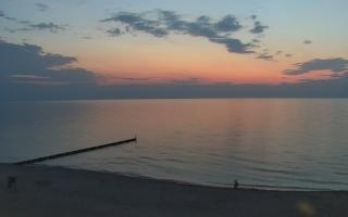 Mielno - widok na plażę zachód - 15-06-2025 20:25