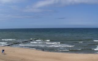 Mielno - widok na plażę zachód - 16-06-2025 12:04