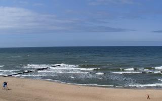 Mielno - widok na plażę zachód - 16-06-2025 12:12