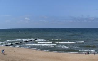 Mielno - widok na plażę zachód - 16-06-2025 12:51