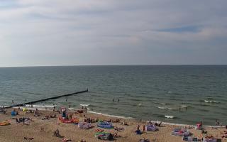 Mielno - widok na plażę zachód - 18-07-2025 14:47