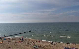 Mielno - widok na plażę zachód - 18-07-2025 15:48