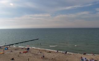 Mielno - widok na plażę zachód - 18-07-2025 16:12
