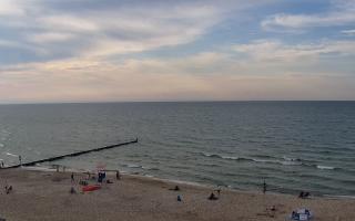 Mielno - widok na plażę zachód - 18-07-2025 16:42