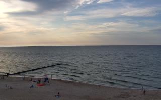 Mielno - widok na plażę zachód - 18-07-2025 17:13