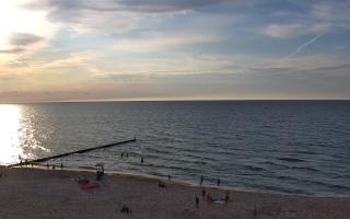 Mielno - widok na plażę zachód - 18-07-2025 17:44