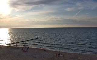 Mielno - widok na plażę zachód - 18-07-2025 17:52