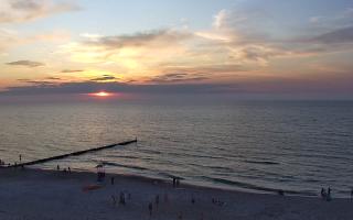 Mielno - widok na plażę zachód - 18-07-2025 19:01