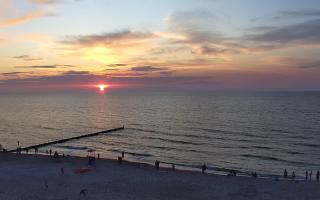 Mielno - widok na plażę zachód - 18-07-2025 19:09