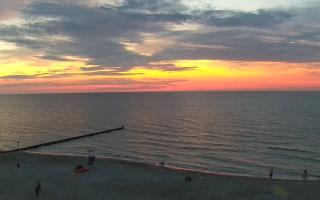 Mielno - widok na plażę zachód - 18-07-2025 19:55