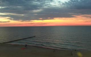 Mielno - widok na plażę zachód - 18-07-2025 20:11