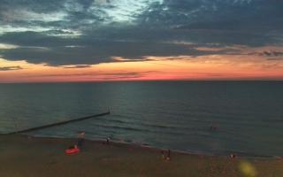 Mielno - widok na plażę zachód - 18-07-2025 20:19