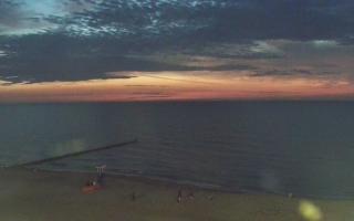 Mielno - widok na plażę zachód - 18-07-2025 20:34
