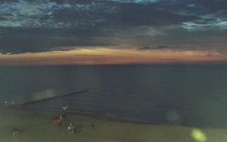Mielno - widok na plażę zachód - 18-07-2025 20:42