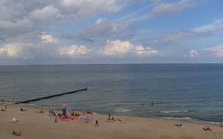 Mielno - widok na plażę zachód - 01-08-2025 09:29