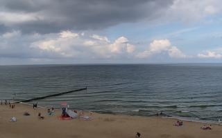 Mielno - widok na plażę zachód - 01-08-2025 09:44