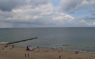 Mielno - widok na plażę zachód - 01-08-2025 10:00