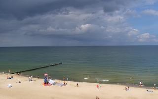 Mielno - widok na plażę zachód - 01-08-2025 10:07