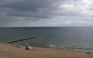 Mielno - widok na plażę zachód - 01-08-2025 10:46