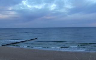 Mielno - widok na plażę zachód - 15-09-2025 05:00