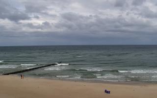 Mielno - widok na plażę zachód - 16-09-2025 09:10