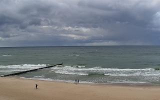 Mielno - widok na plażę zachód - 16-09-2025 13:52