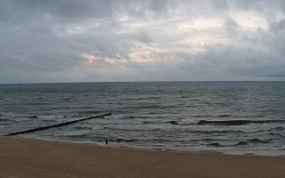 Mielno - widok na plażę zachód - 19-09-2025 04:39