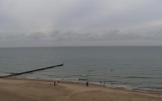 Mielno - widok na plażę zachód - 02-11-2025 11:07