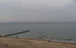 Mielno - widok na plażę zachód - 02-11-2025 12:55