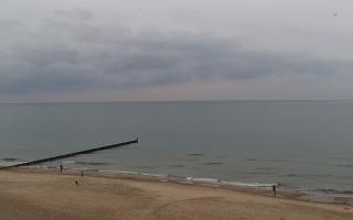 Mielno - widok na plażę zachód - 02-11-2025 13:41
