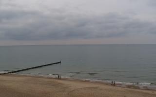 Mielno - widok na plażę zachód - 02-11-2025 13:49