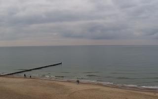 Mielno - widok na plażę zachód - 02-11-2025 14:20