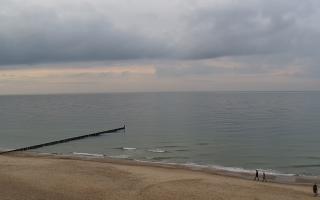 Mielno - widok na plażę zachód - 02-11-2025 14:36