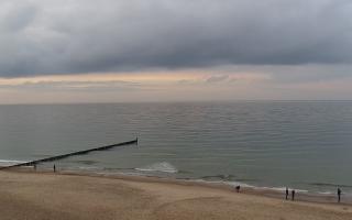 Mielno - widok na plażę zachód - 02-11-2025 14:43