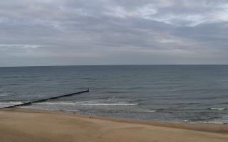 Mielno - widok na plażę zachód - 04-11-2025 09:47