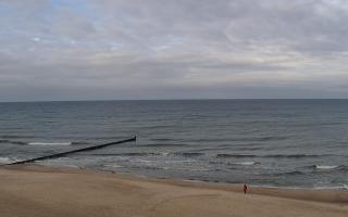 Mielno - widok na plażę zachód - 04-11-2025 10:41