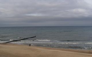 Mielno - widok na plażę zachód - 04-11-2025 10:57