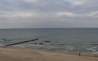 Mielno - widok na plażę zachód - 04-11-2025 13:47