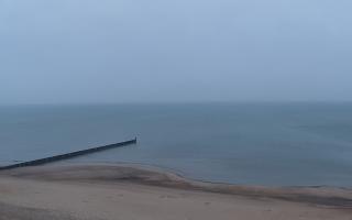 Mielno - widok na plażę zachód - 16-01-2026 07:31