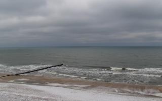 Mielno - widok na plażę zachód - 29-01-2026 13:00