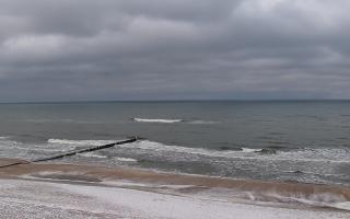Mielno - widok na plażę zachód - 29-01-2026 14:40