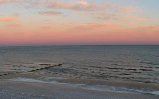 Mielno - widok na plażę zachód - 01-02-2026 06:45