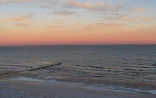 Mielno - widok na plażę zachód - 01-02-2026 06:53